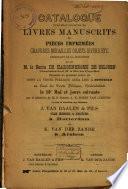 Veilingcatalogus, boeken van Baron de Hardenbroek de Biljoen, 13 tot 18 mei 1872