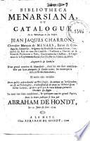 Veilingcatalogus, boeken van Jean Jaques Charron (Marquis de Menars), 10 tot 15 juni 1720