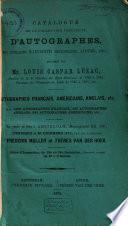 Veilingcatalogus, boeken van Louis Caspar Luzac, 20 december 1872