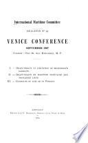 Venice Conference, September 1907 ...