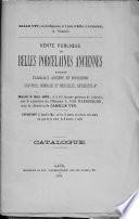 Vente publique de belles porcelaines anciennes, quelques tableaux anciens et modernes, gravures, monnaies et médailles, antiquités, etc., ...