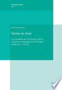 Verbe et chair