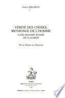 Vérité des choses, mensonge de l'homme dans Madame Bovary de Flaubert