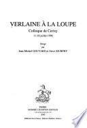Verlaine à la loupe