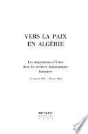 Vers la paix en Algérie