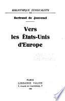 Vers les états-unis d'Europe