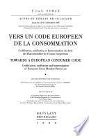 Vers un code européen de la consommation