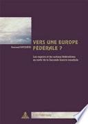 Vers une Europe Federale ?