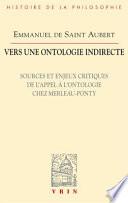 Vers une ontologie indirecte