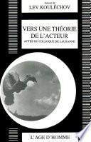 Vers une théorie de l'actuer