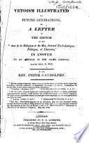 Vetoism illustrated to future generations; or, A letter to the Editor of the “Ami de la Religion et du Roi, journal ecclesiastique, politique, et literaire”, in answer to an article in the same journal, dated Sept. 6, 1817