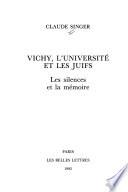 Vichy, l'université et les juifs