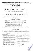 Victorine ou La Nuit port Conseil