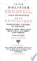Vie d'Olivier cromwell