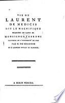 Vie de Laurent de Medicis, dit le Magnifique