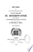 Vie de... Madame la Princesse Louise-Adelaïde de Bourbon-Condé, religieuse Bénédictine de l'Adoration Perpétuelle du Très-Saint-Sacrement, première Supérieure et Fondatrice du Monastère du Temple