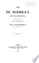 Vie de Rodrigue de Villandrando, capitaine de compagnie sous Charles VII