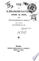 Vie de S. François Xavier