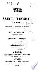 Vie de Saint Vincent de Paul ...
