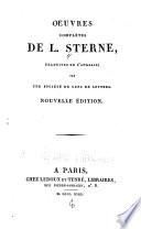Vie de Sterne. Memoires de Sterne. Tristram Shandy