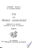 Vie des frères Goncourt