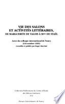 Vie des salons et activités littéraires