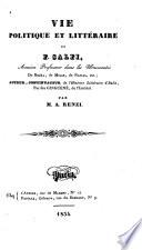 Vie politique et littéraire de F. Salfi