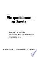 Vie quotidienne en Savoie