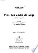 Vies des cadis de Miṣr, 237/851-366/976
