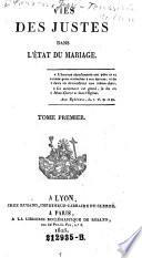 Vies des Justes dans L'Etat Mariage