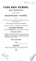 Vies des pères des martyrs et des autres principaux saints