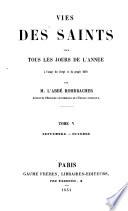 Vies des Saints pour tous les jours de l’année...