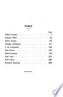 Vies et oeuvres d'écrivains: Juliette Adam. Louis Bertrand. Abel Bonnard. Paul Cozin. Georges Duhamel. Georges Goyau. Rudyard Kipling. Jacques de Lacretelle. Louis Le Cardonnel. Henri Pourrat. Henri de Régnier. Jean Yole