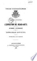 Ville d'angoulème. Catalogue de l'Exposition des Beaux-Arts - art moderne - art retrospectif, Catalogue officiel