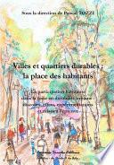 Villes et quartiers durables : la place des habitants
