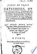 Vingt et trois catecheses, ou instructions verbales du Pere Cyrille