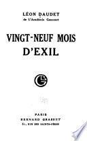 Vingt-neuf mois d'exil