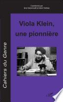 Viola Klein, une pionnière