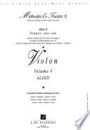 Violon: Alard: Ecole du violon : méthode complète et progressive à l'usage du Conservatoire (Paris : Schonenberger, 1844)