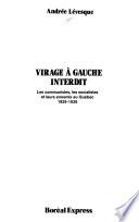 Virage à gauche interdit