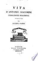 Vita d'Antonio Giacomini Tebalducci Malespini