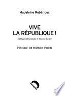 Vive la République!