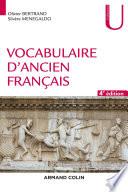 Vocabulaire d'ancien français - 4e éd.