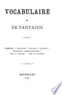 Vocabulaire de fantaisie