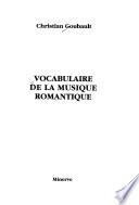 Vocabulaire de la musique romantique