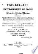 Vocabulaire encyclopédique de poche, français-italien-anglais