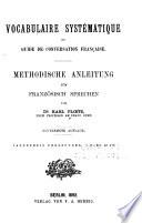Vocabulaire systématique et guide de conversation française