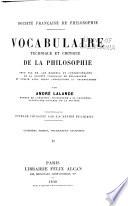 Vocabulaire technique et critique de la philosophie