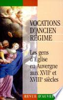 Vocations d'Ancien Régime