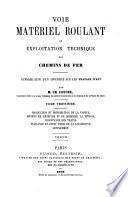 Voie, matériel roulant et exploitation des chemins de fer